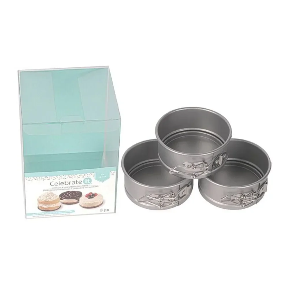 WILTON Non-Stick Steel Mini Springform Cake Pan (3 Count)